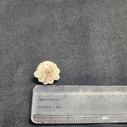 Floral Handcrafted Buttons with beads and sequin work