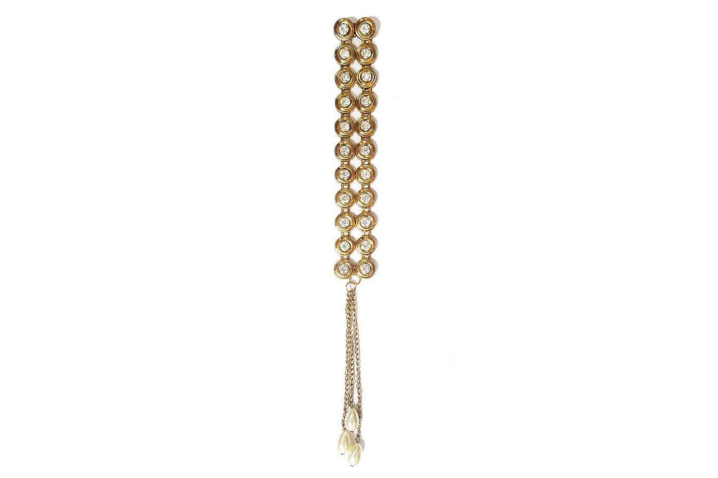 Golden color Stonework Kurta Patti Button