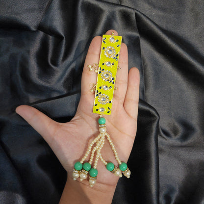 Fancy Kurta Patti buttons with pearl chain