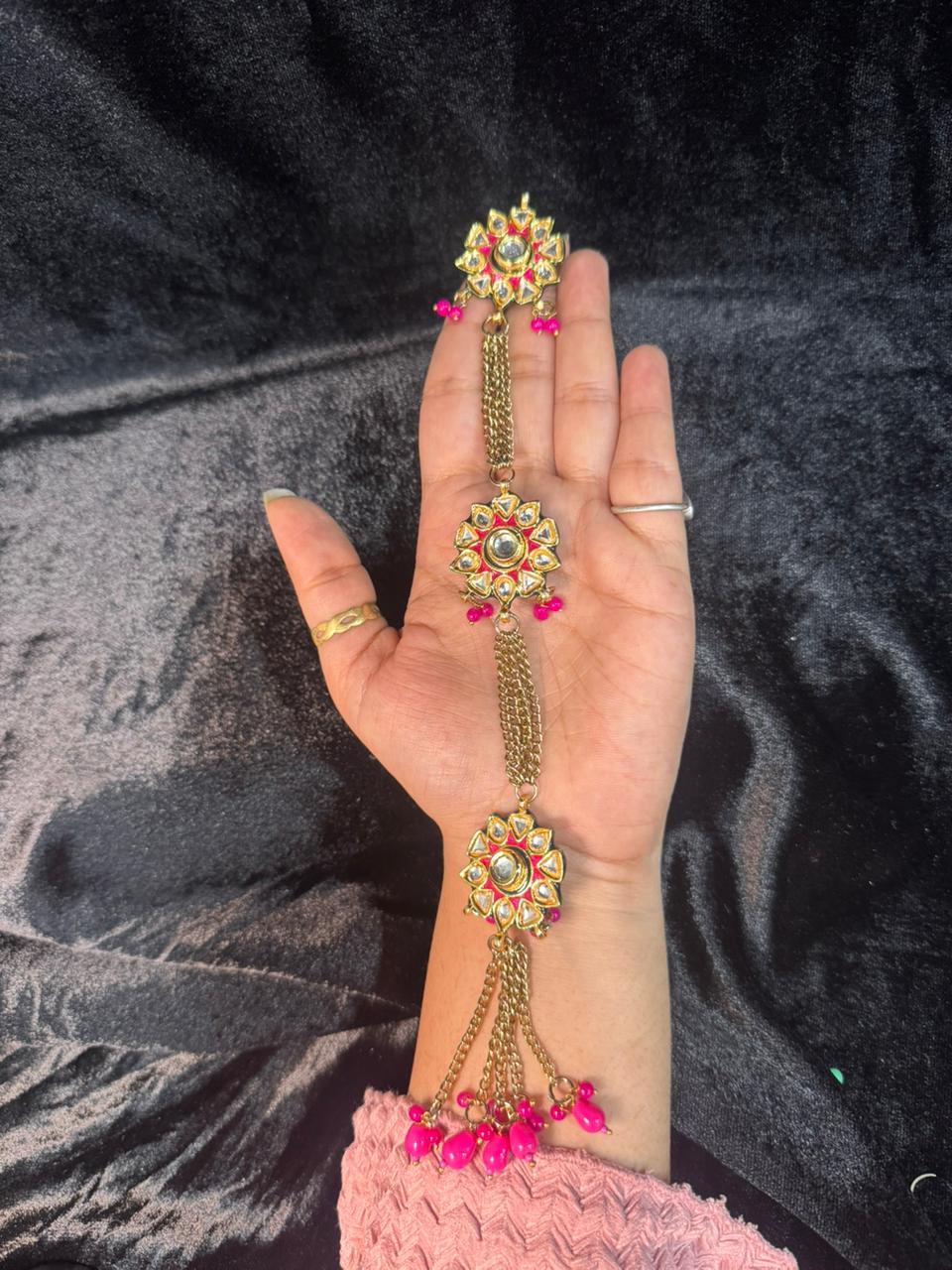 Premium Kundan Chain Style Kurta Patti Buttons