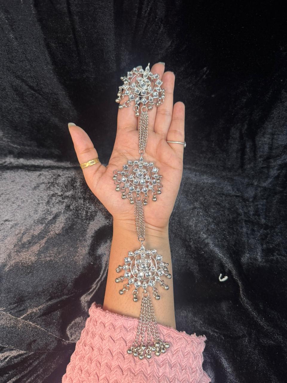 Designer Kundan Kurta Buttons with Dangles