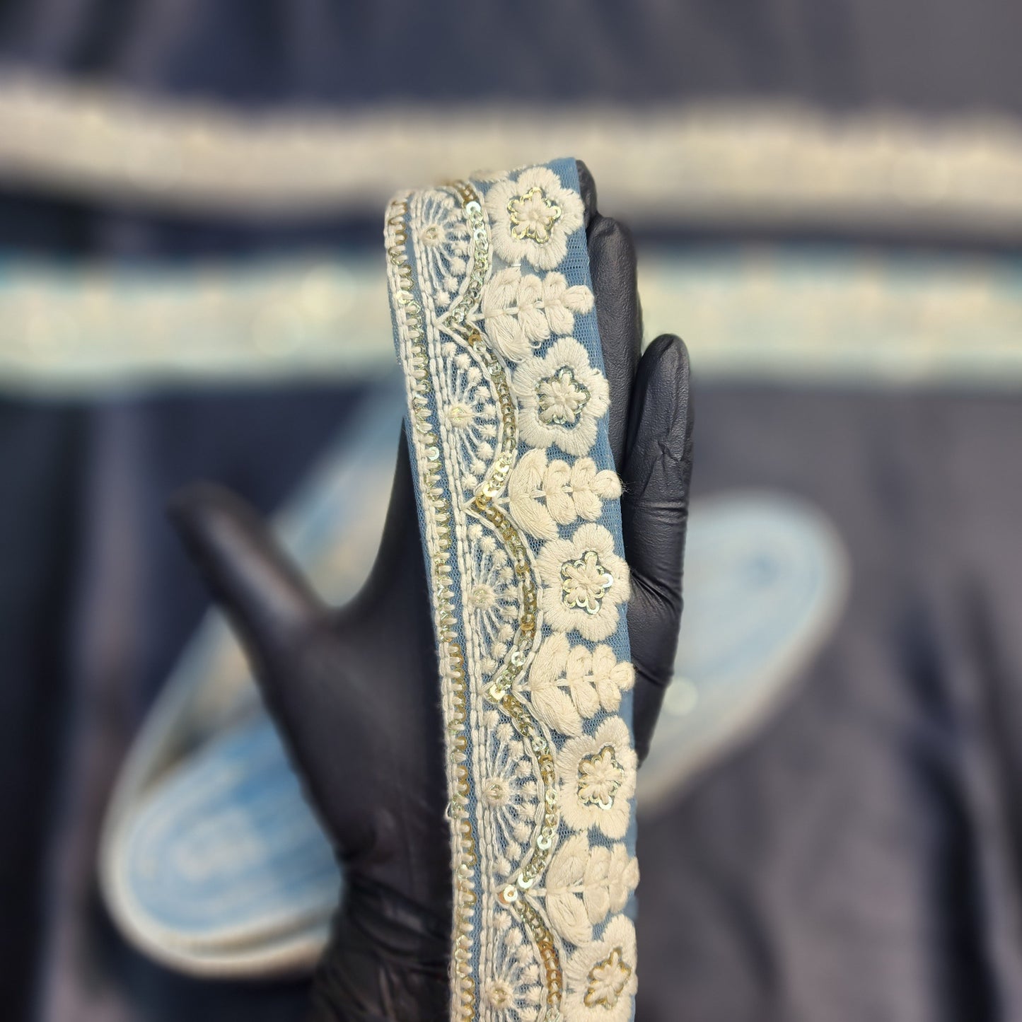 Pastel Color Lucknowi Laces
