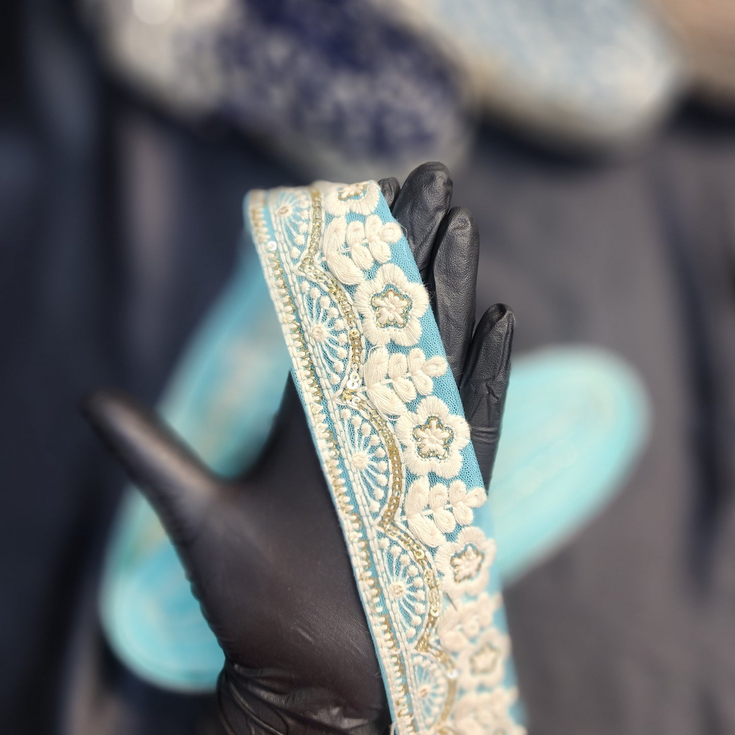 Pastel Color Lucknowi Laces