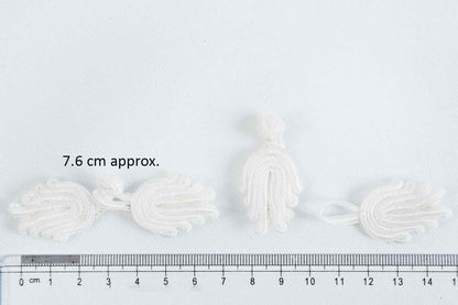 Traditional Chinese Frog Button with Five Loop Design