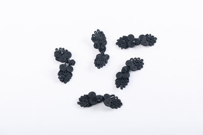 Traditional Frog Button with Five Loops (5 Pieces)