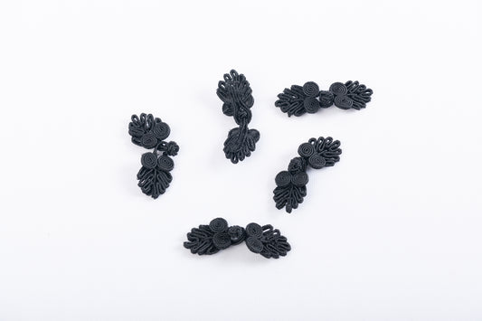 Traditional Frog Button with Five Loops (5 Pieces)