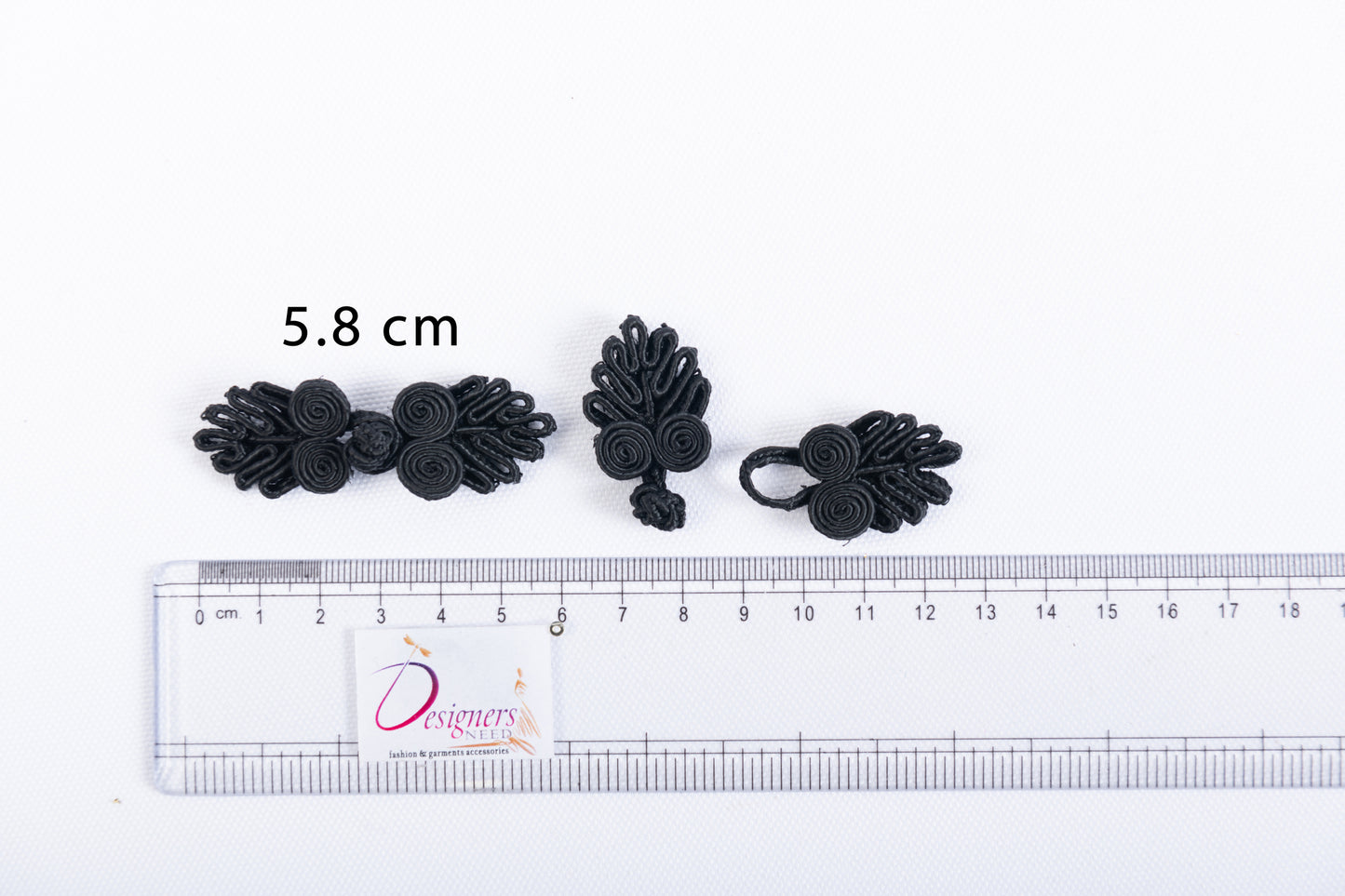 Traditional Frog Button with Five Loops (5 Pieces)