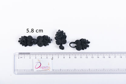 Traditional Frog Button with Five Loops (5 Pieces)