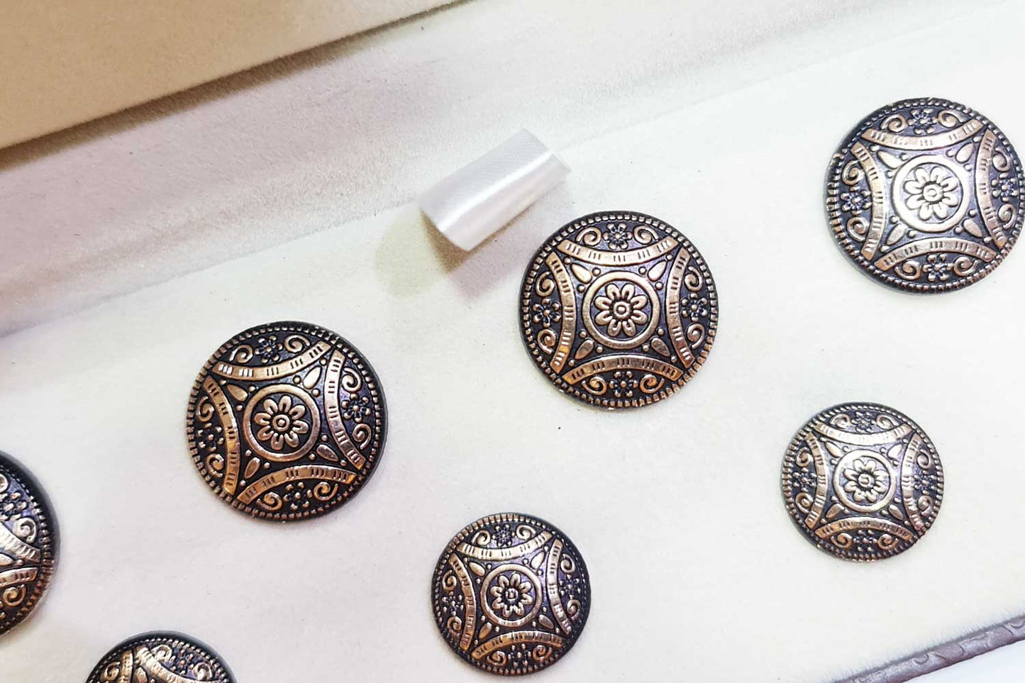 Copper Color Round Shape Metal Coat Buttons