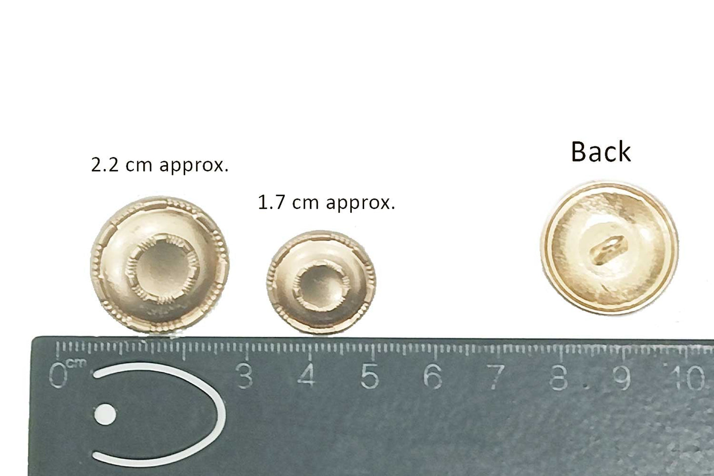 Golden Round Shape Blazer/Coat Buttons