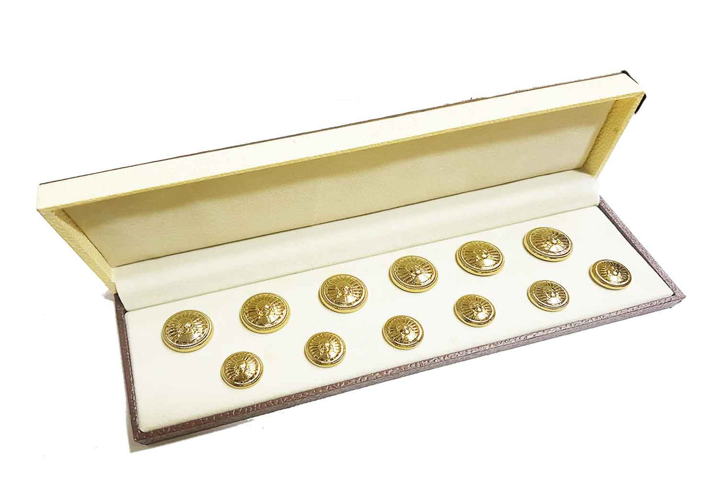 Gold Color Round Shape Metal Coat/Jacket Buttons