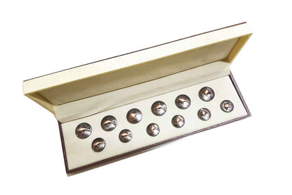 Metallic Grey Color Metal Coat Buttons