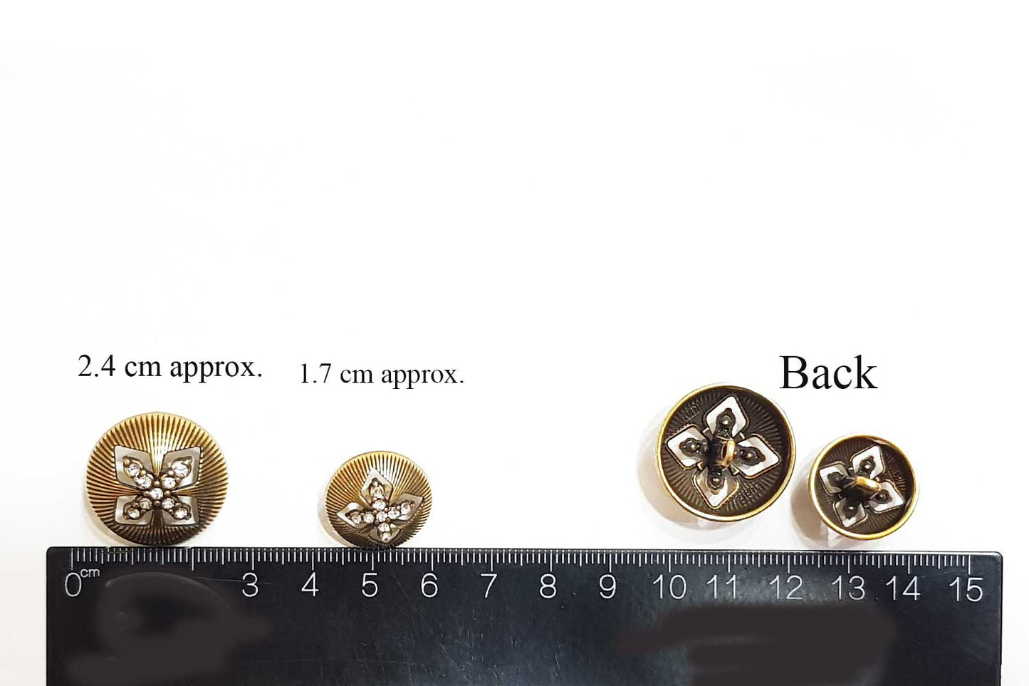 Antique Color Round Shape Metal Coat Buttons