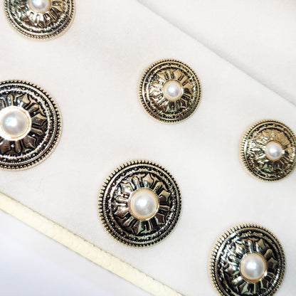 Golden Round Metal Coat Buttons Blazer Buttons