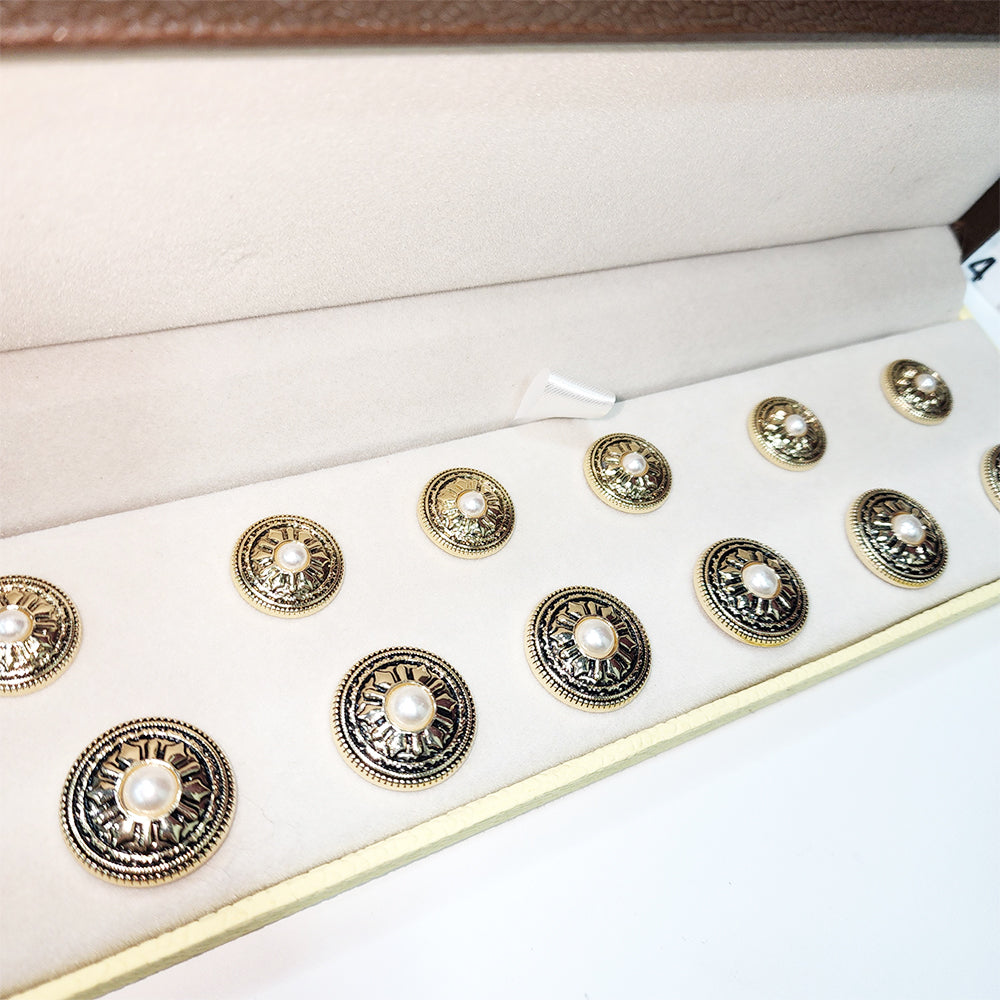 Golden Round Metal Coat Buttons Blazer Buttons