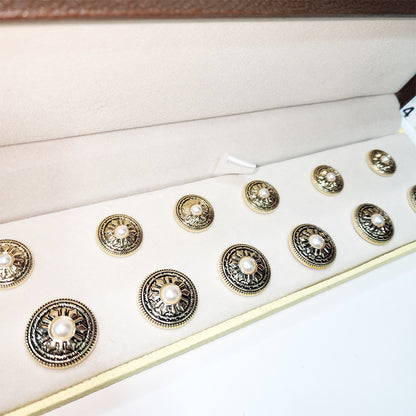 Golden Round Metal Coat Buttons Blazer Buttons