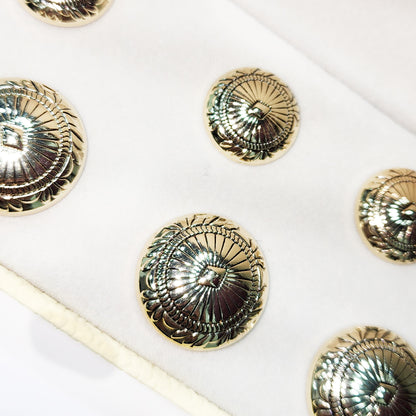 Golden Designer Round Metal Coat Buttons Blazer Buttons