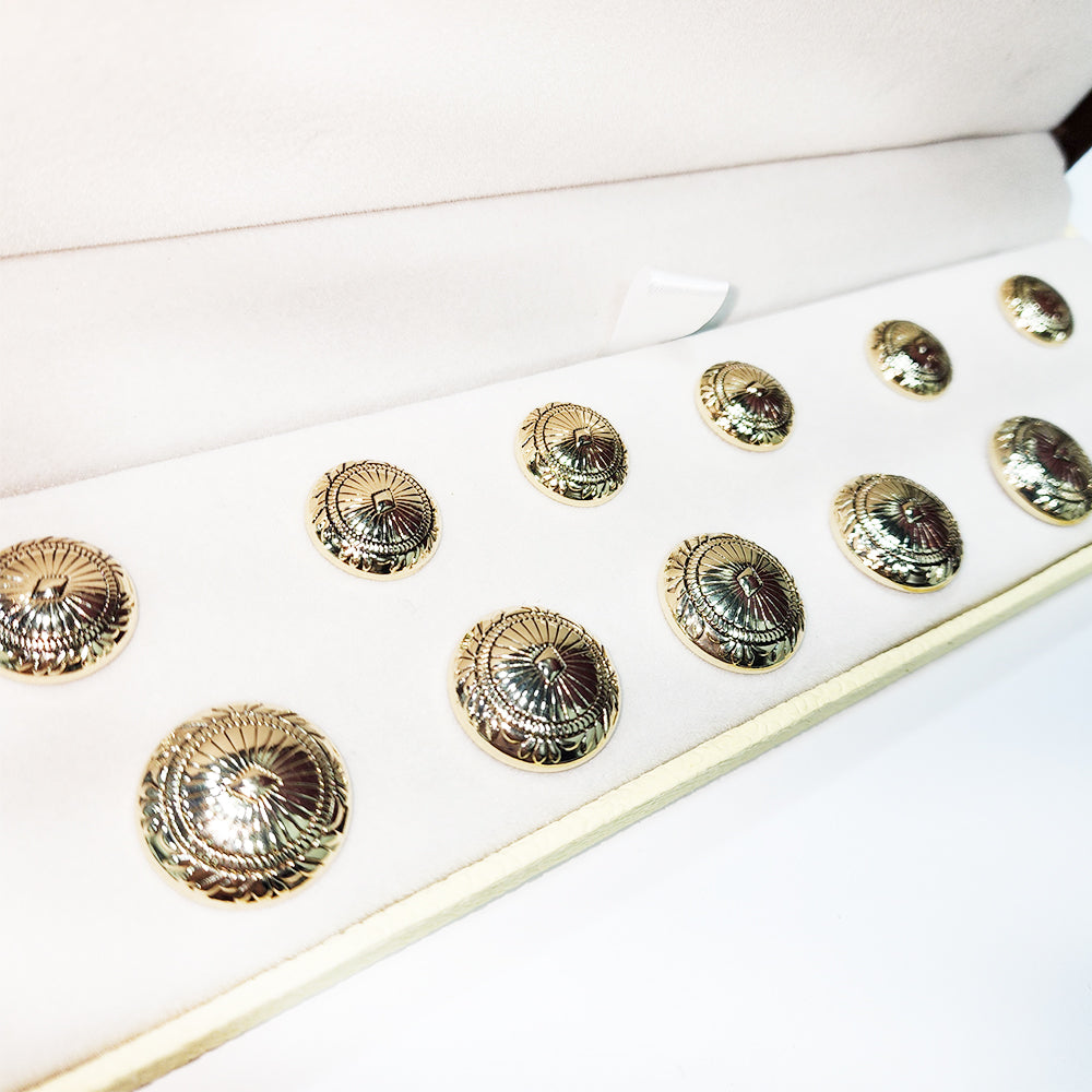 Golden Designer Round Metal Coat Buttons Blazer Buttons