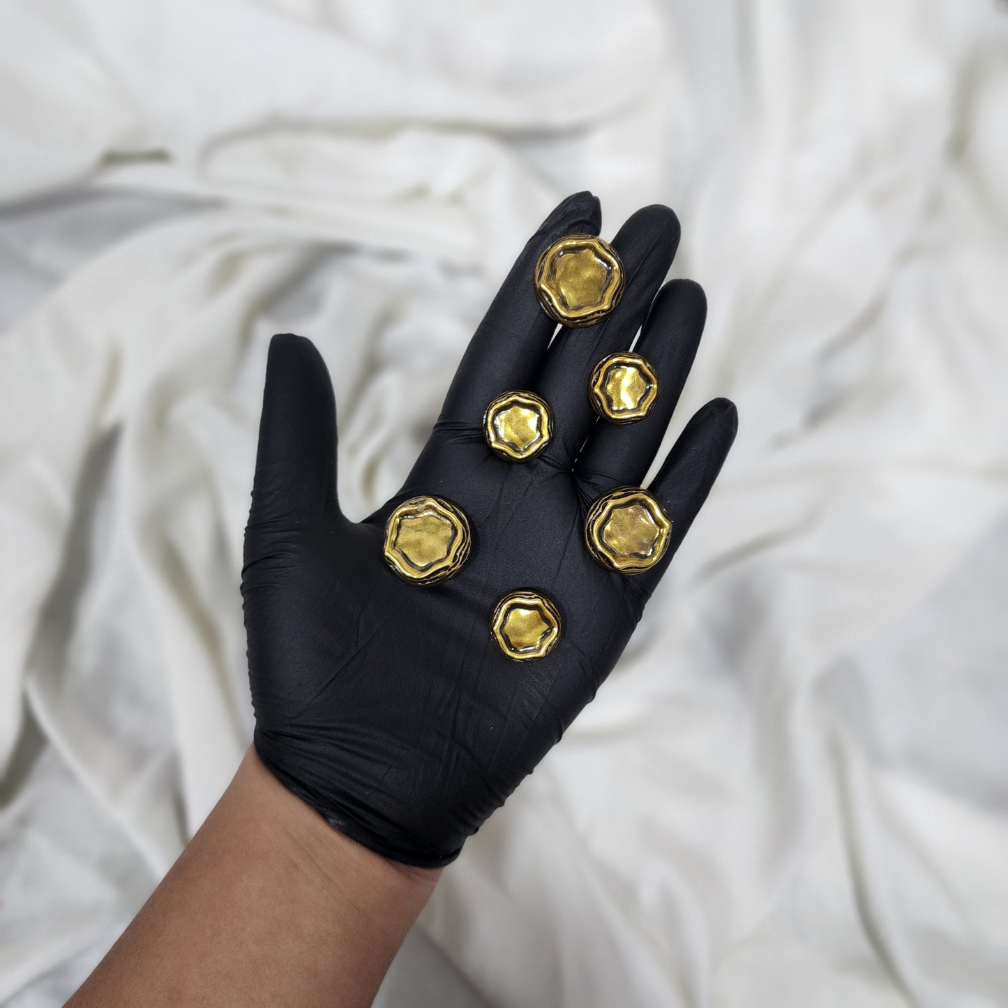 Golden Assorted Shape Designer Metal Coat Buttons Blazer Buttons