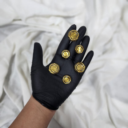 Golden Assorted Shape Designer Metal Coat Buttons Blazer Buttons
