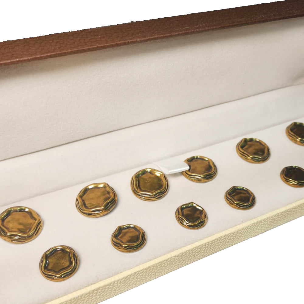 Golden Assorted Shape Designer Metal Coat Buttons Blazer Buttons