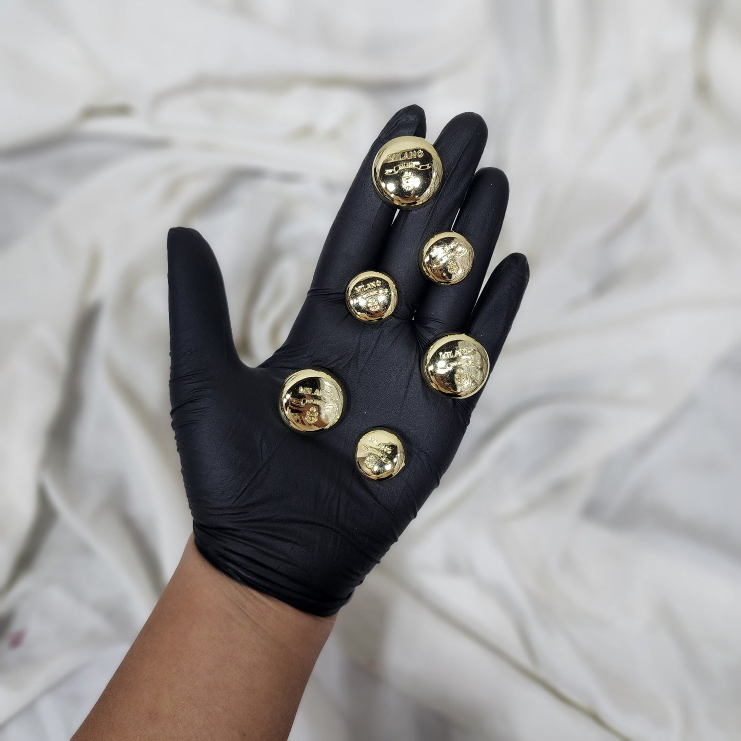 Golden Round Milano Designer Metal Coat Blazer Buttons