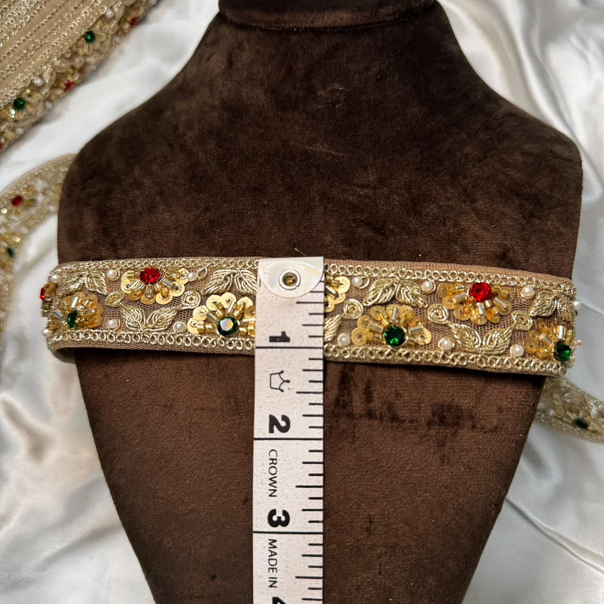 Luxury Handwork Embroidery Border for Ethnic Wear