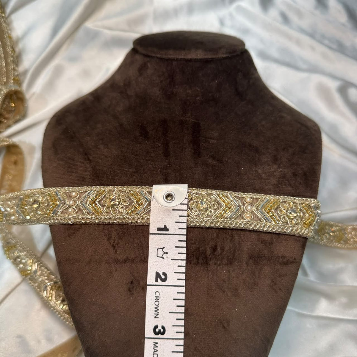 Grand Floral Embellished Handwork Lace