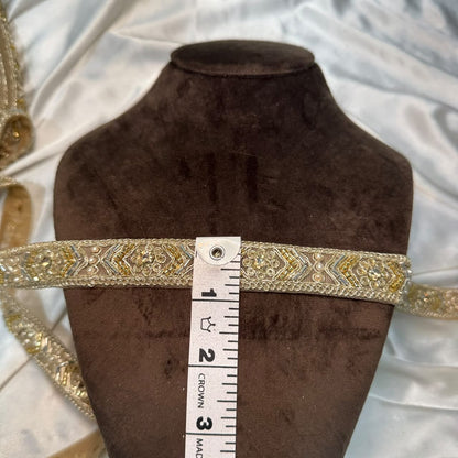 Grand Floral Embellished Handwork Lace