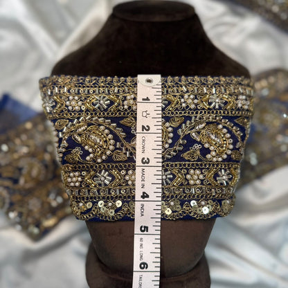 Heavy Zari Machine Work Lace Trim