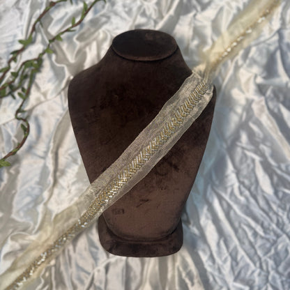 Katdana work Lace on Organza Base