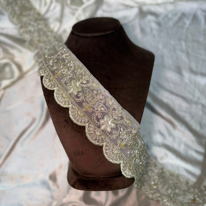 Royal Scalloped Embroidered Lace