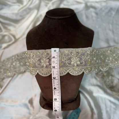 Royal Scalloped Embroidered Lace