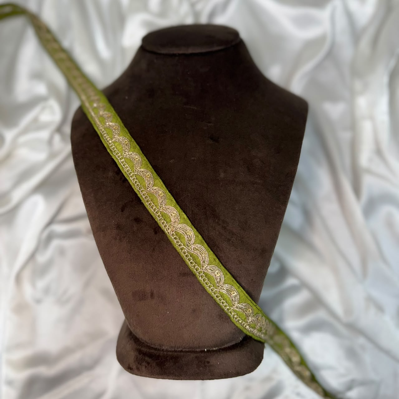 Traditional Gold Zari Embroidered Lace Trim