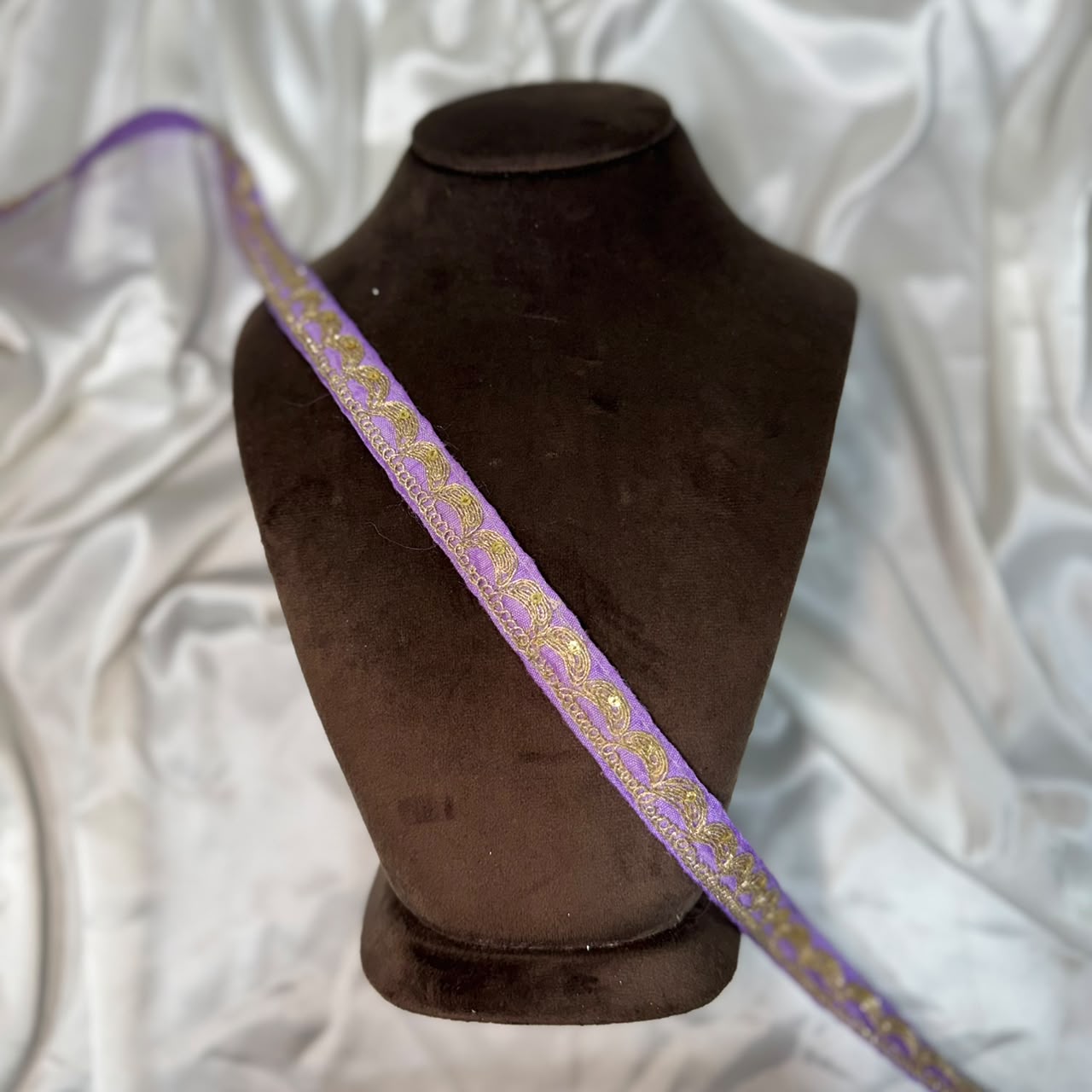 Traditional Gold Zari Embroidered Lace Trim