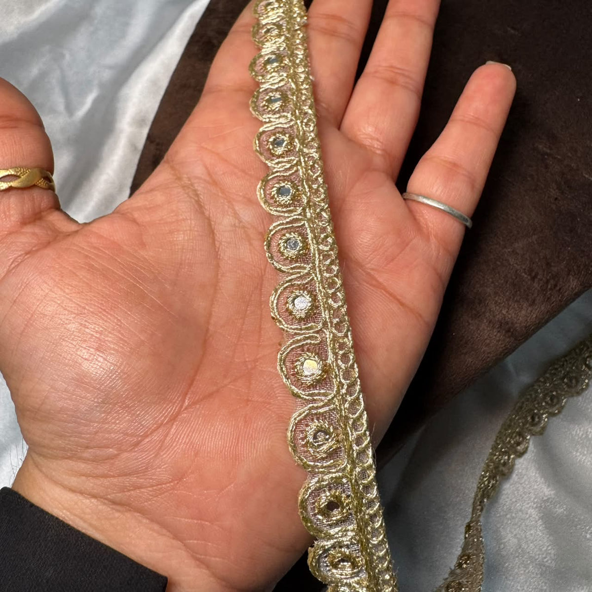 Designer Embroidered Lace Trim for Saree, Blouse & Ethnic Wear