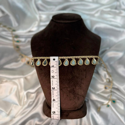 Premium Teardrop Mirror Embroidered Lace Border
