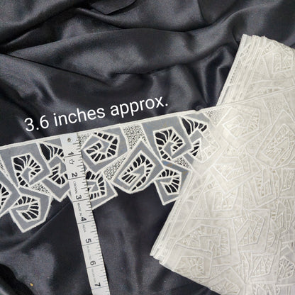 Pack of 10 Yards Designer Organza base Lace