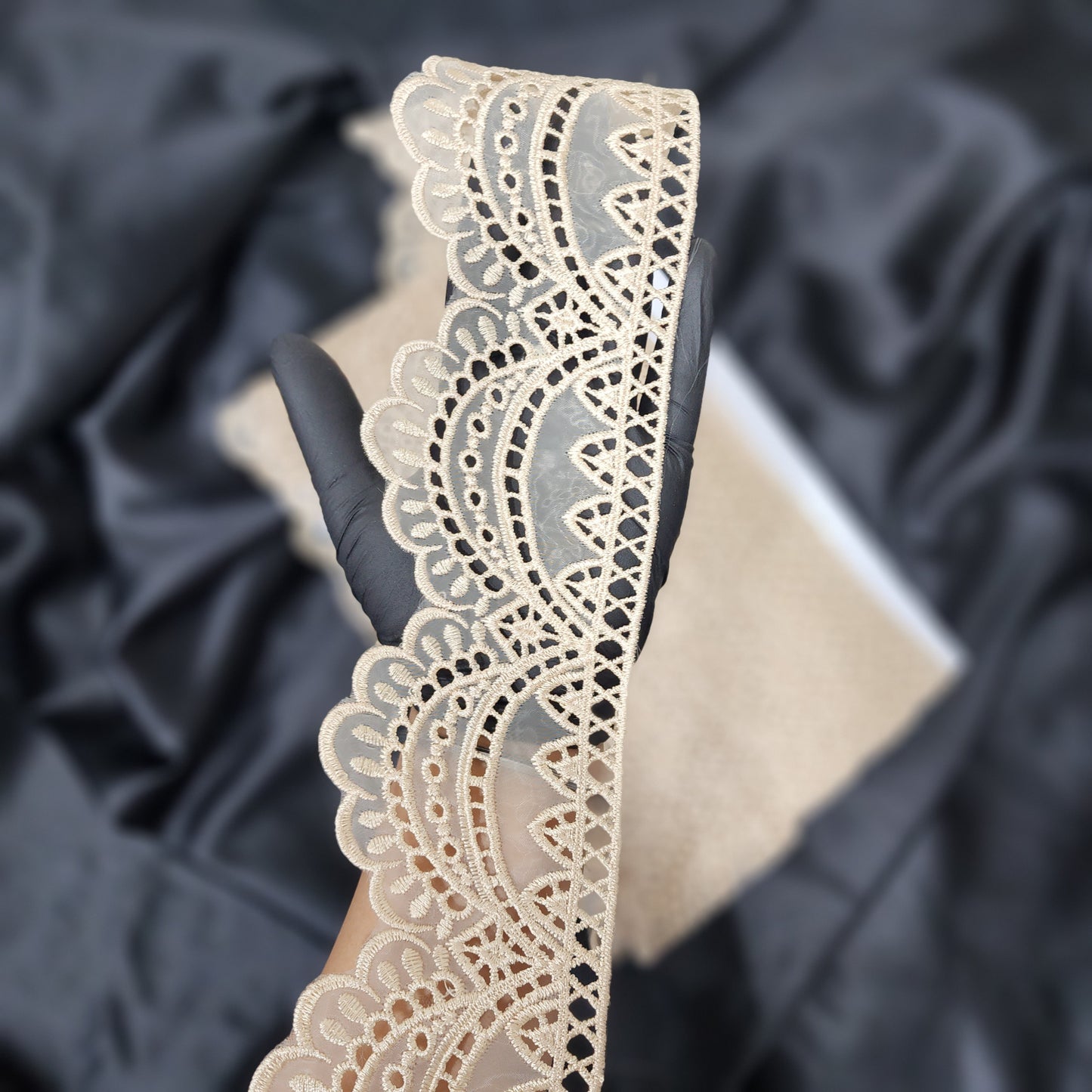 Pack Of 10 Yards Fancy Organza Lace