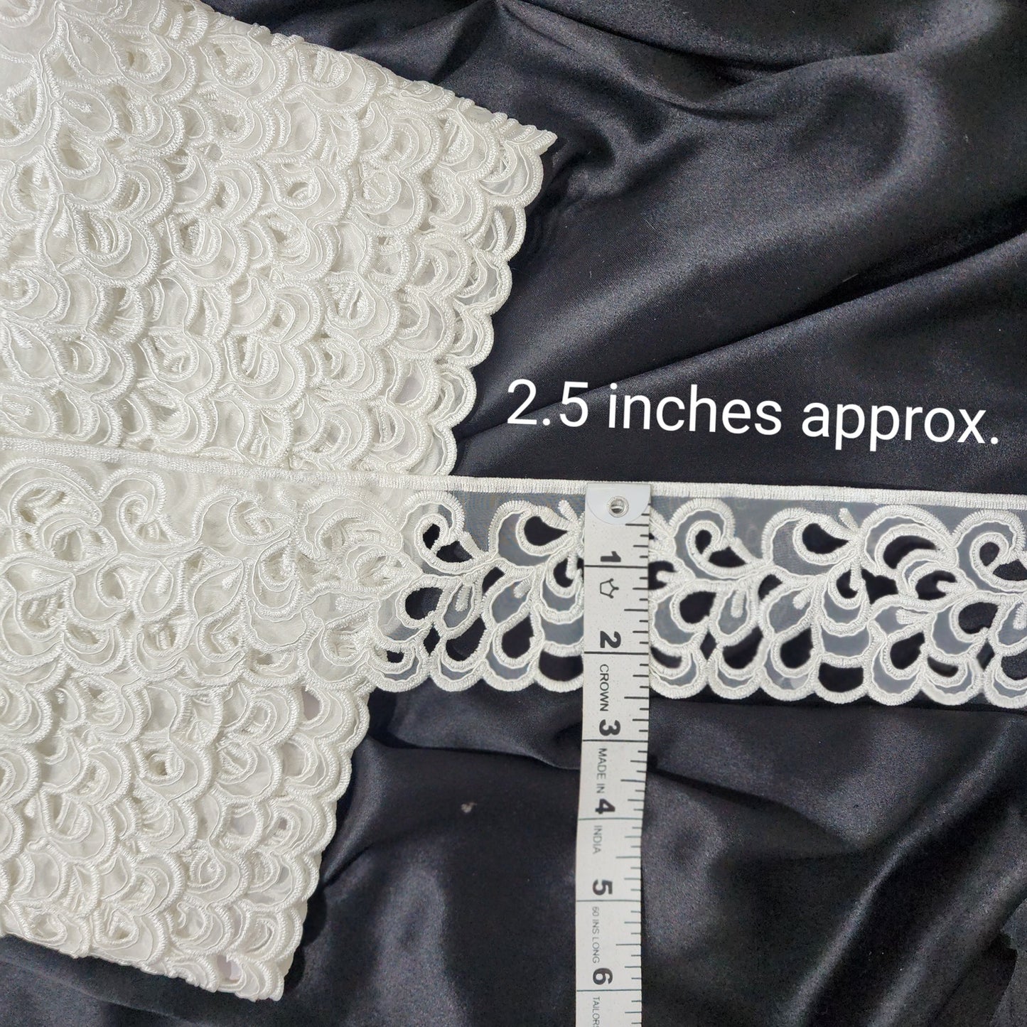 Pack of 9.5 Yards Fancy Organza Lace