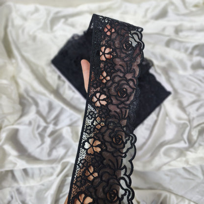 Pack of 10 Yards Rose Design Fancy Organza Lace