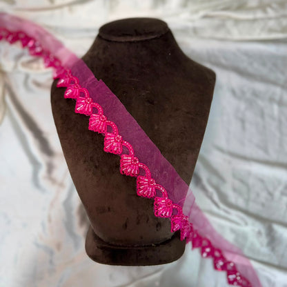 Delicate Floral Organza Decorative Lace
