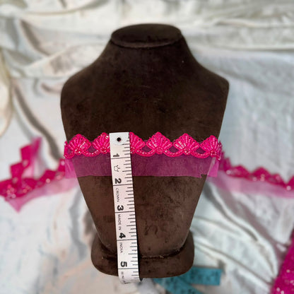 Delicate Floral Organza Decorative Lace