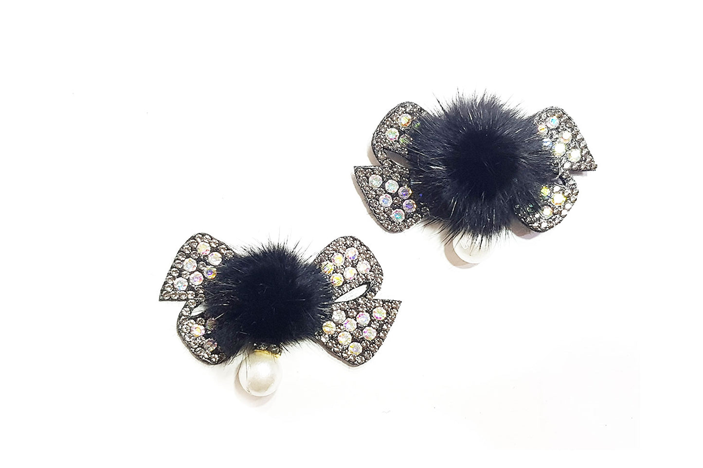 Bow Shape Stonework Fancy Patch/Applique (Pack of 5)