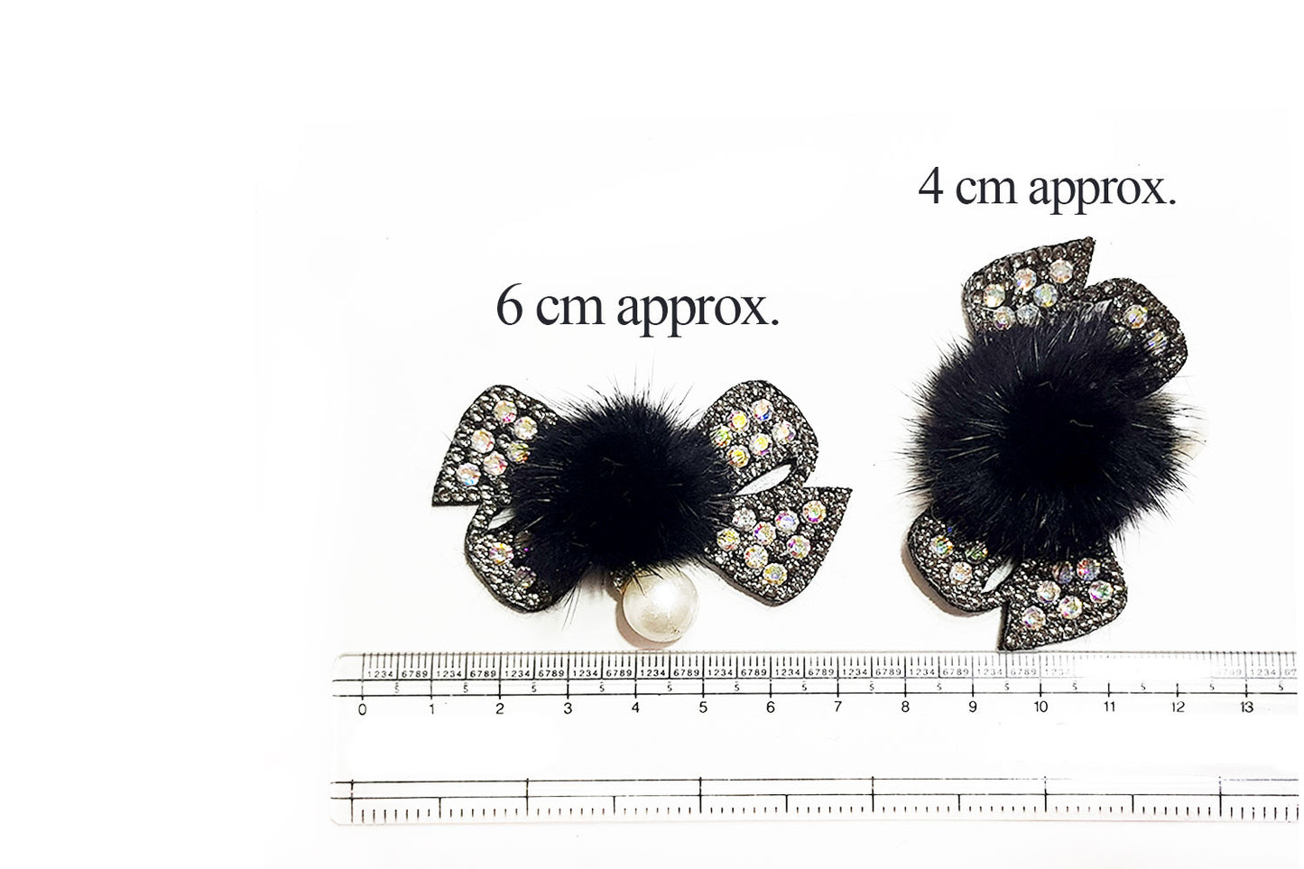 Bow Shape Stonework Fancy Patch/Applique (Pack of 5)