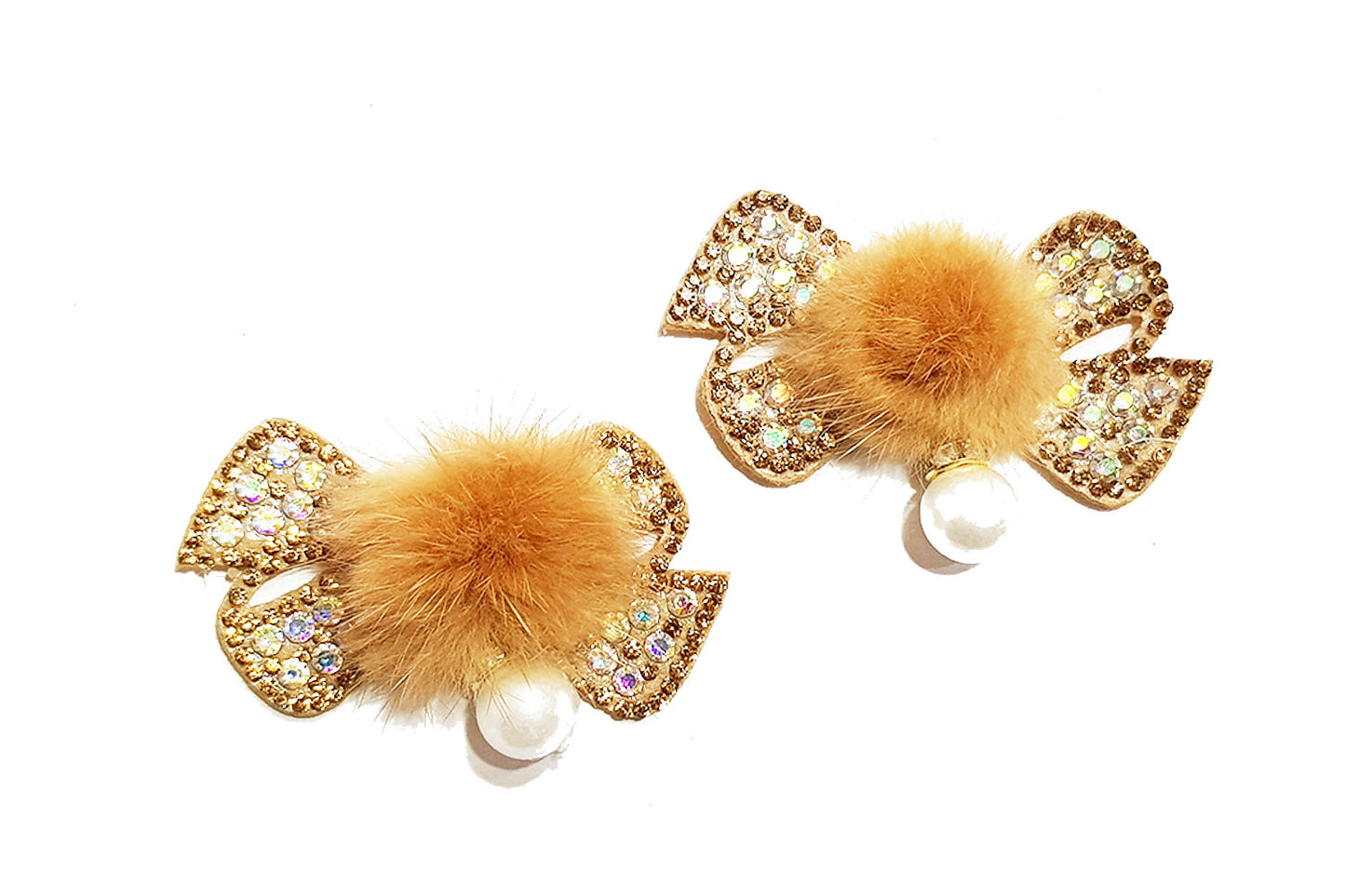 Bow Shape Stonework Fancy Patch/Applique (Pack of 5)