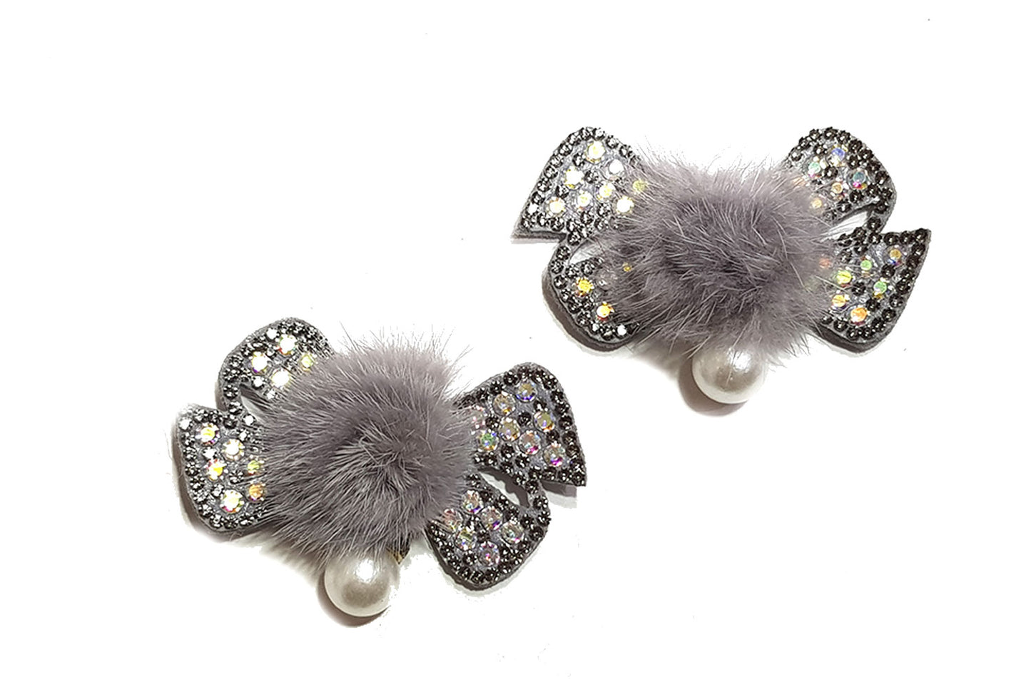 Bow Shape Stonework Fancy Patch/Applique (Pack of 5)
