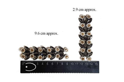 Rhinestone Work Fancy Patch Applique 1 piece
