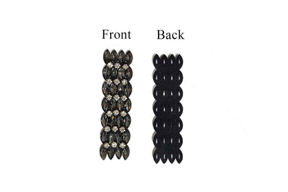 Rhinestone Work Fancy Stick on Patch Appliques