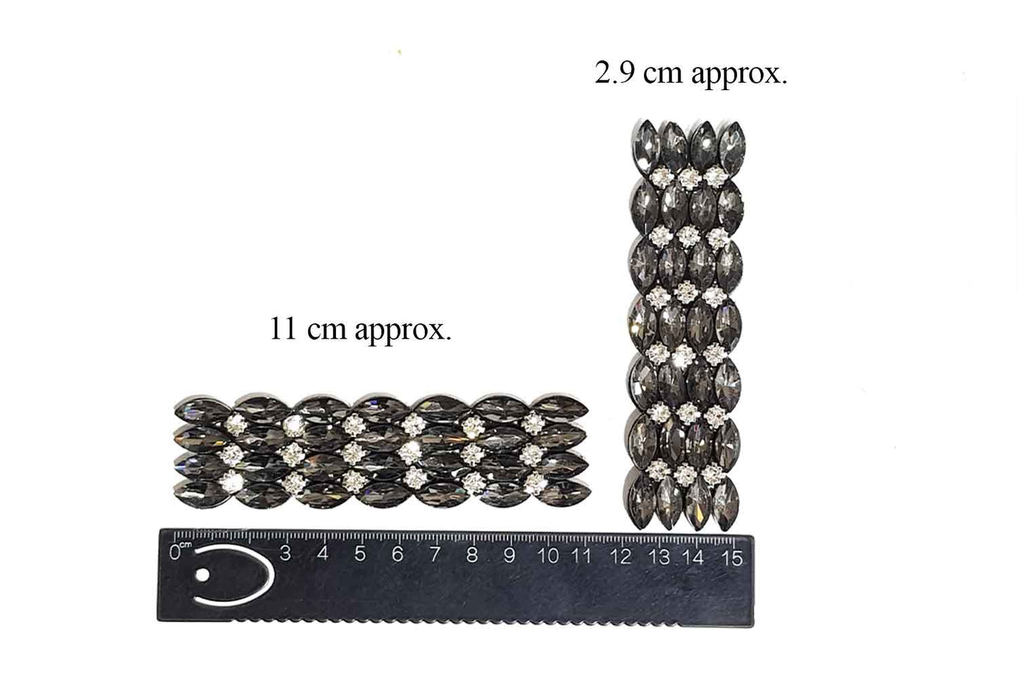 Rhinestone Work Fancy Stick on Patch Appliques
